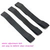 BLUPLE 3 PCS Adjustable Elastic Band for Wigs Edges Lace Melting Bands Edge laying Bands Elastic Wig Bands with Velcr, Thick Comfortable Durable (3 PCS, Black)