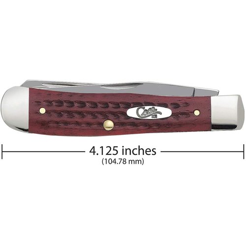 Case WR XX Pocket Knife Pocket Worn Old Red Bone Trapper Item #783 - (6254 SS) - Length Closed: 4 1/8 Inches