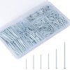 KURUI 700pcs Hardware Nails for Hanging Pictures Assorted Kit, Up to 2"-Long Picture Hanging Nails for Wall Drywall Wood, 6 Sizes Nails Assortment Kit, 640 Frame Nails and 60 Small Finishing Nails