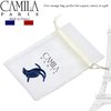 Camila Paris CP2419 French Hair Clip for Women, Blue, 3 Teeth Ponytail Holder, Girls Hair Claw Clips Jaw Fashion Durable Styling Hair Accessories for Women, Strong Hold No Slip Grip, Made in France