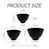 Framendino, 4 Pack Silicone Facial Mask Mixing Bowls with Scale DIY Face Mask Bowl Facial Mud Bowl Set for Esthetician Home Salon 4.9in 4in 3in