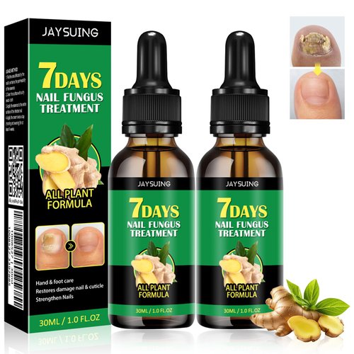 2 PCS Ginger Nail Treatment Nail Support Nail Care, 7Days Nail Treatment, Cuticle Serum for Nails...