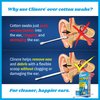 Clinere Earwax Removal Kit, Safely and Gently Clean Ear Wax, Itch Relief, Works Instantly .5oz Carbamide Peroxide, 4 Count