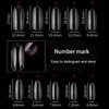 500Pcs Oval Nail Tips for Acrylic Clear Fake Nails Full Cover, 10 Sizes