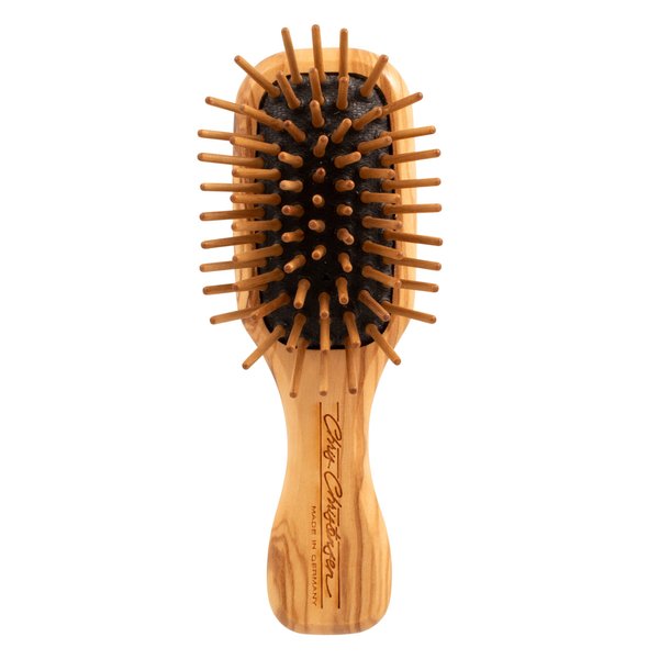 Chris Christensen Dog Brush, 20 mm Tiny Tot, Wood Pin Series, Groom Like a Professional, Readl Wood Pins, 100% Static-Free, Redistribute Natural Oils into Coat, Reduces Painful Pulling