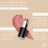 Glo Skin Beauty Cream Blush Stick (Fling) | 3-in-1 Multitasking Long-Wear Cheek, Lips + Lids Stick | Packed with Skincare Benefits