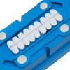 Multiple Pill Splitter. Original Patented Design, with Accurate Pill Alignment, Sturdy Cutting Blade and Blade Guard, for Splitting and Quartering Round or Oblong Pills.US Patent No. 9,827,165.