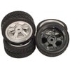 ShareGoo OD 2.55" RC 12mm Hex Plastics Wheel Rims & Rubber Tires Tyre for RC 1/10 On-Road Touring Racing Drift Car
