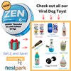 Nestpark Zen Pupper Deckies Parody Dog Toy - Plush Squeaky and Crinkle Funny Dog Toy - Drool Mint