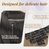 KooKaStyle Clip in Hair Extensions Thick Long Straight Hair Extensions Upgrade Soft Lace Weft Lightweight 7PCS Layered Hair Extensions Dark Ash Blonde 20Inch for Women