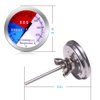 NEWSTART BBQ Thermometer Gauge - Charcoal Grill Pit Smoker Temp Gauge Grill Thermomete, Stainless Steel, 2 Pack