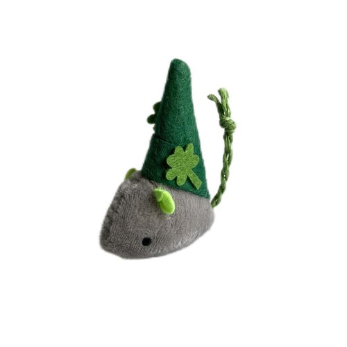 Haourlife St. Patrick's Day Cat Toy Catnip Toy Mouse Toy-6 Packs