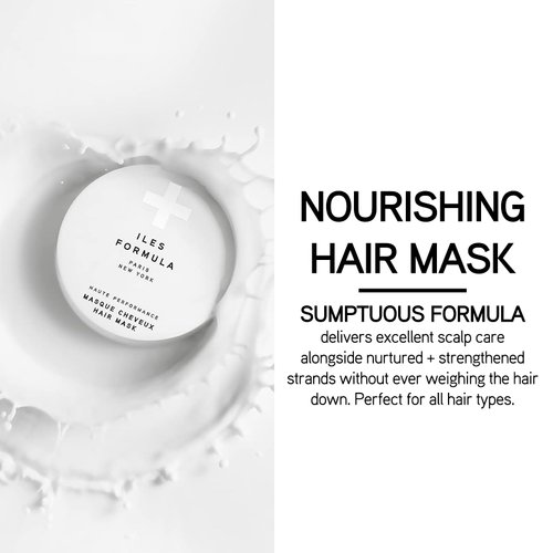 ILES FORMULA Haute Performance Hair Mask - Strengthen and Nourish All Hair Types - For Healthy Hair & Scalp + Color Safe (6.4 Oz)