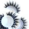 Sunniess False Eyelashes 8D Faux Mink Lashes 100% Handmade Reusable Natural Look Fake Eye lashes Cat-Eye Fluffy Wispy Lashes Dramatic Long Thick Volume Soft Lashes Packs (8d15)