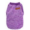 Jecikelon Pet Dog Clothes Dog Sweater Soft Thickening Warm Pup Dogs Shirt Winter Puppy Sweater for Dogs (Purple, S)