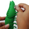 Adusa Interactive Cat Toys Catnip Toys Cat Toothbrush Chew Toys,100% Natural Rubber Bite Resistance Catnip Cat Treat Toys,Crayfish Shape Cats Teeth Cleaning Dental Care Toys