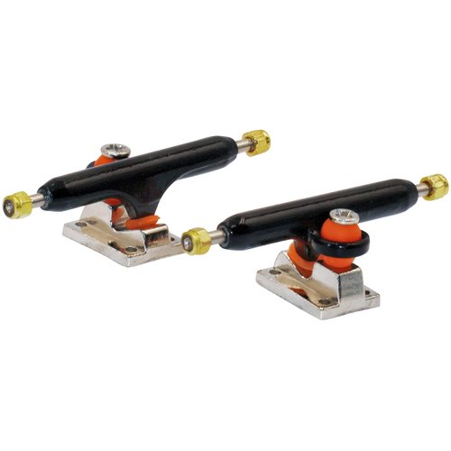 RACOFSB V1 Fingerboard Trucks with Upgraded Pro Urethane Bushings and Pivot Cup,34mm 32mm Width,Inverted Kingpin (Black, 34mm)
