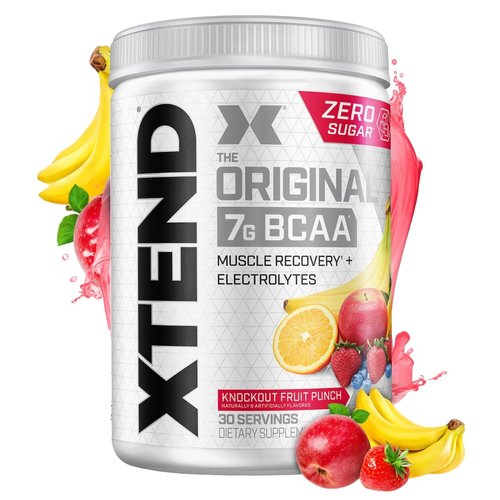 Scivation XTEND ORIGINAL 7G BCAA MUSCLE RECOVERY + ELECTROLYTES 30 SERVINGS KNOCKOUT FRUIT PUNCH