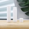 50 PCS White Plastic Empty Lip Balm Tubes Containers DIY Lipstick Lip Salve Tubes Holder Dispenser for Travel Business Trip Camping Hiking