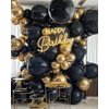 Metallic Gold Balloons, 140pcs Gold Balloons 18 12 10 5 Inch Different Sizes Pack Party Latex Balloons for Birthday Halloween Holiday Balloon Garland as Party Decorations