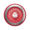 MSC International 89303 Joie Doodle Doo Kitchen Sink Strainer Basket, Rooster, 4.5-inch, Red