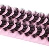 Mink Lashes Fluffy 20 MM Thick D Curl False Eyelashes Dramatic Long Strip Lashes Pack 6D Curly Wispy Full Fake Eyelashes That Look Like Extension by Goddvenus