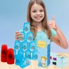 SEISSO 24PCS Quick Stack Cups, Stacking Cups Training Game for School Family Party, Kids Gifts Starter Set of Stacking Cup, Blue & Red