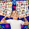 102 PCS Hispanic Heritange Month Birthday Party Decorations Favors Supplies Temporary Tattoos Decor Latin American Spanish Stickers For Boys Girls Gift School Prizes Rewards