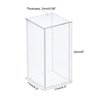 MECCANIXITY Acrylic Display Case Plastic Box Clear Assemble Dustproof Showcase 4.3x4.3x8 Inch for Collectibles Items