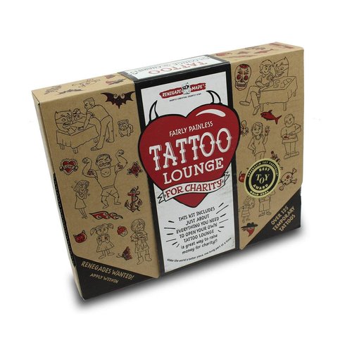Renegade Made | Tattoo Lounge KIT | Promote Kindness and Raise Money for Your Favorite Cause by Applying Fun, Non-Toxic Temporary Tattoos for Kids. The Ultimate DIY Craft for Promoting Kindness!