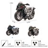 Diecast Motorcycle Toy - Pull Back Toy Cars with Sound and Light Toy,Motorcycle Toys for Boys,Toys for 3-9 Year Old Boys (White)