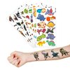 Dinosaur Temporary Tattoos Birthday Themed Party Supplies Decorations Favors 8 Sheets 96PCS Decor Cute Stickers Tattoos for Class School Prizes Gift for Kids Boys Girls Carnival Christmas Rewards