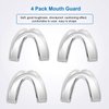 4 Pack Kids Mouth Guard for Grinding Teeth, Night Sleep Teeth Guards, Eliminates TMJ & Teeth Clenching, Stops Bruxism, Teeth Whitening Tray, Sport Athletic Mouth Guard (Kid Size only fit for Kids)