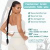 Cephermer Braided Ponytail Extension 26'' 30'' DIY Long Braid Hair Extensions Ponytail with Elastic Tie Straight Wrap Around Natural Soft Synthetic Hairpiece for Women Ash Blonde