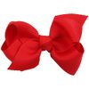 ZOONAI 3 Inch Baby Girl Hair Bows Boutique Hair Clip Teens Toddlers Hairpin Headwear - Set of 2 (Red)