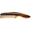 Giorgio G85 travel comb for Mustache and Beard Comb for Men - Small Fine Tooth Pocket Comb for Everyday Hair Care - Sawcut and Hand Polished Pocket Comb and Styling Comb - Tortoiseshell Comb (4.75")