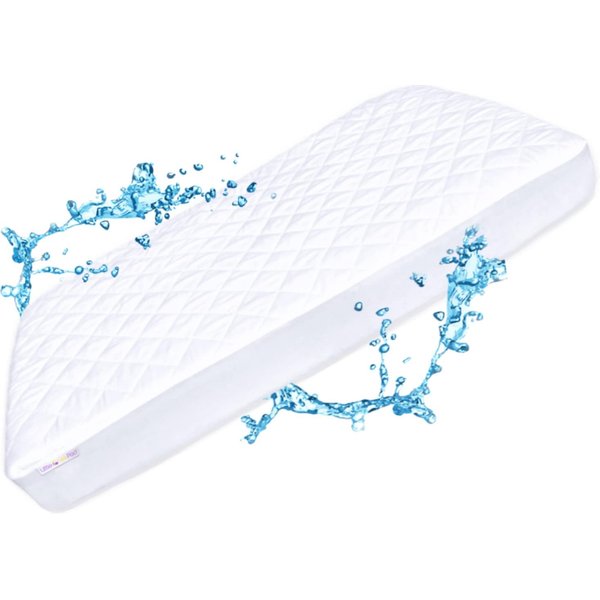 Pack N Play Mattress Protector Pad - Waterproof & Noiseless, Ultra-Soft Breathable Mattress Cover for Pack and Plays, Playards and Mini Cribs, Highly Absorbent Fitted and Dryer Safe