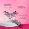 Ardell Self-Adhesive Eyelashes, Press On Lashes 105 with Soft-Flex Applicator - No Lash Glue Needed for Easy Application, Natural Look Lashes, Just Press & Go Lash Kit