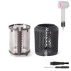 Hair Dryer Inner Filter + Outer Filter Cage Replacement for Dyson Hair Dryer HD01 HD03 HD08 Models, Hair Dryer Filter Mesh Filter Cover Cap Protect Attachments Easy Disassembly (Grey)