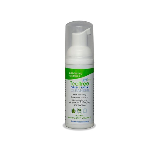 Eye Eco Age-Defying Tea Tree Eyelid and Facial Cleanser –Hydrating & Non-Irritating Cleanser – Infused with Shea Butter & Vitamin E - Vegan and Gluten-Free - 50mL