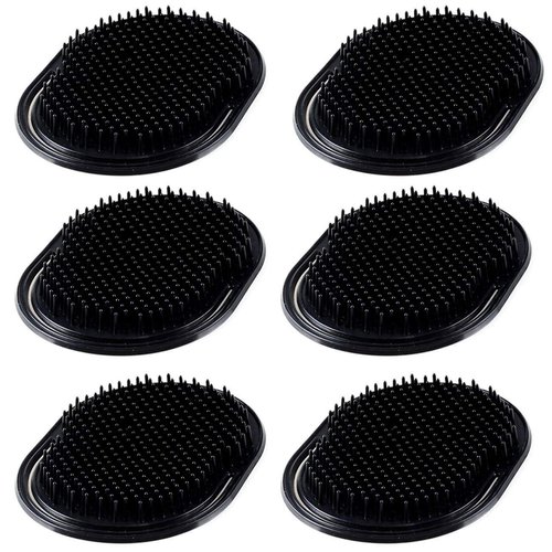 Rolybag 6Pcs Shampoo Pocket Comb Massage Hair Comb Pocket Palm Brush Comb Portable Hair Comb Beard Comb Creative Scalp Brush Pocket Combs for Men and Pets (6PA)