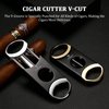 CIGARWONG Cigar Cutter Stainless Steel V-Cut Cigar Cutter Double Cut Blade Sharp Portable