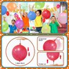 JULLIZ 48pcs Punch Balloons, Punching Balloon Party Favors for kids, Neon Bounce Balloons with Rubber Band for Carnival, Fun, Gift Bag Party Favors