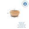 Unfinished Wood Mini Bowl, 3/4 inch, Perfect for Scale Models, Dollhouse Dishes, Wood Craft Projects, and Sorting Activity, Pack of 25, by Woodpeckers