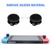 ZHI-NYLLDJS FPS Thumb Grips Set for Nintendo Switch/OLED/Lite,for Nintendo Switch Joystick Caps,Silicone Analog Stick Caps for Switch Joycon,Assist Motion Rings,Thumb Grip Caps (Black&Black)