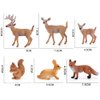 6 Pcs Simulated Forest Animal Models Figure Toy Playset, Woodland Creatures Figurines Miniature Toys Include Deer, Fox, Rabbit, Squirrel Treasures Science Educational Props