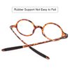 DOOViC Round Reading Glasses Flexible Lightweight Readers Glasses Fashion Design Tortoise for Men & Women +3.00 Strength
