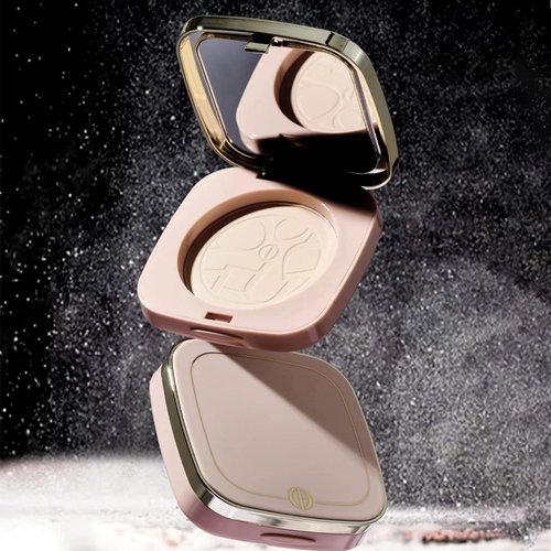 Face Compact Powder Makeup ，Pressed Powder Long Lasting Oil Control Waterproof Sweatproof Powder，Makeup for Flawless Finish All Day，Christmas date artifact （8030）