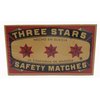 Swedish Match, Three Stars Safety Matches, 3 Pack, Strike-On-Box