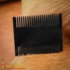 Lord of Battles Medieval Handcrafted Genuine Horn Comb Natural Horn Comb Genuine Horn Comb 100% Handmade Hair Comb Premium Quality Anti-Static (Genuine Horn)